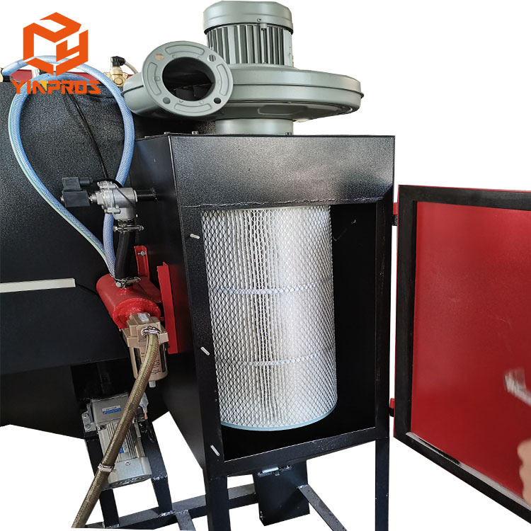dustless tumble drum sand blasting machine for cleaning metal(图3)