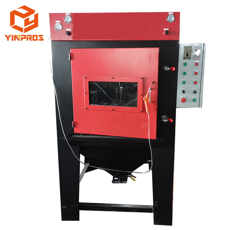 dustless tumble drum sand blasting machine for cleaning metal(图2)